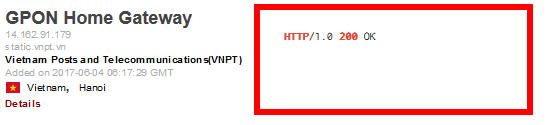 Short HTTP Banner