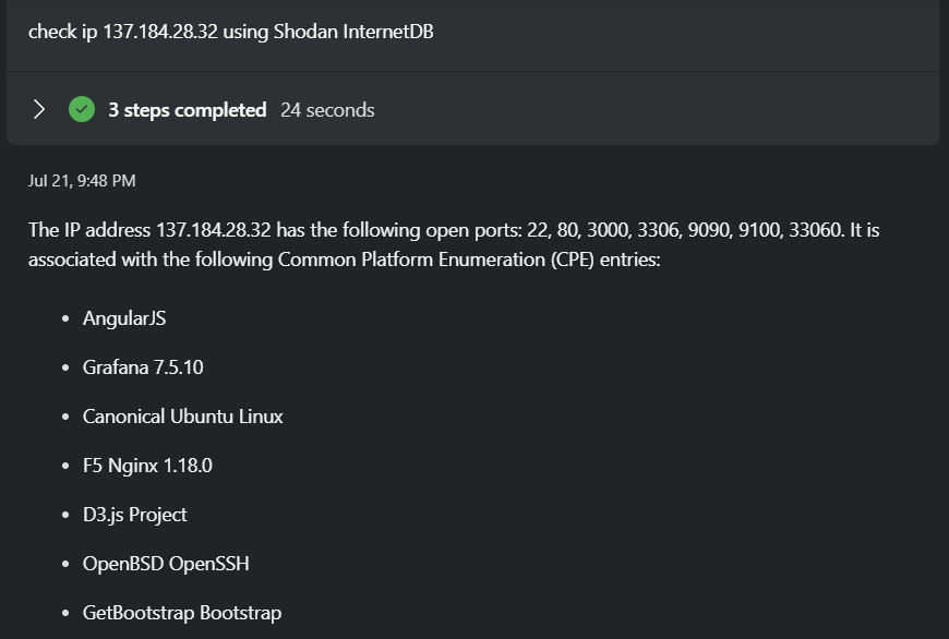 Shodan InternetDB Plugin